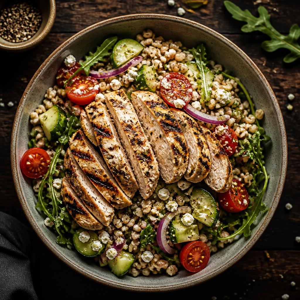 Grilled Chicken & Barley Salad